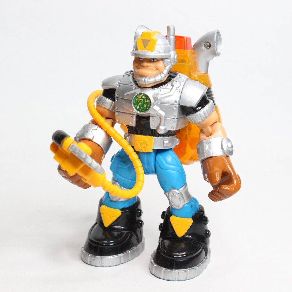 VTG 1997 Voice Tech Jack Hammer Figure Mattel Fisher Price Rescue Hero Untested